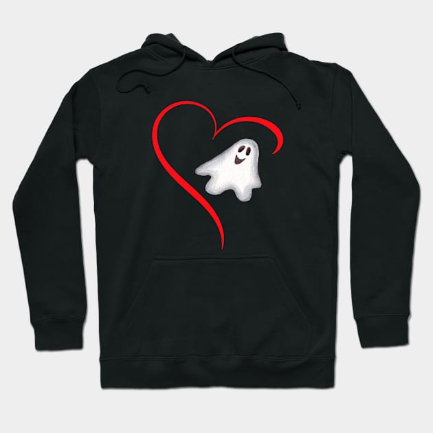 Heart Ghost Hoodie by Builder Ben Paranormal Workshop LLC